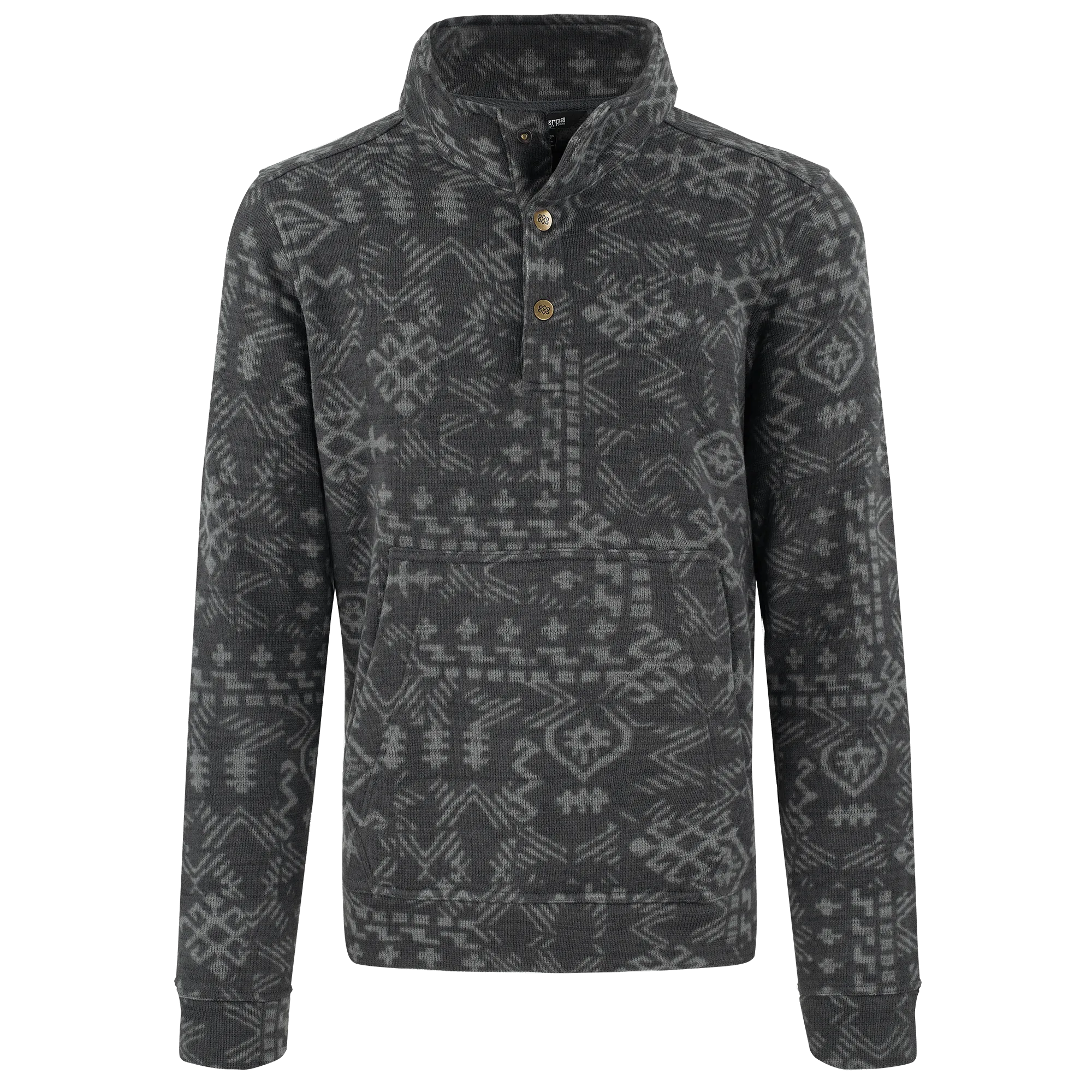 Bhutan Pullover - Kharani Grey Abstract
