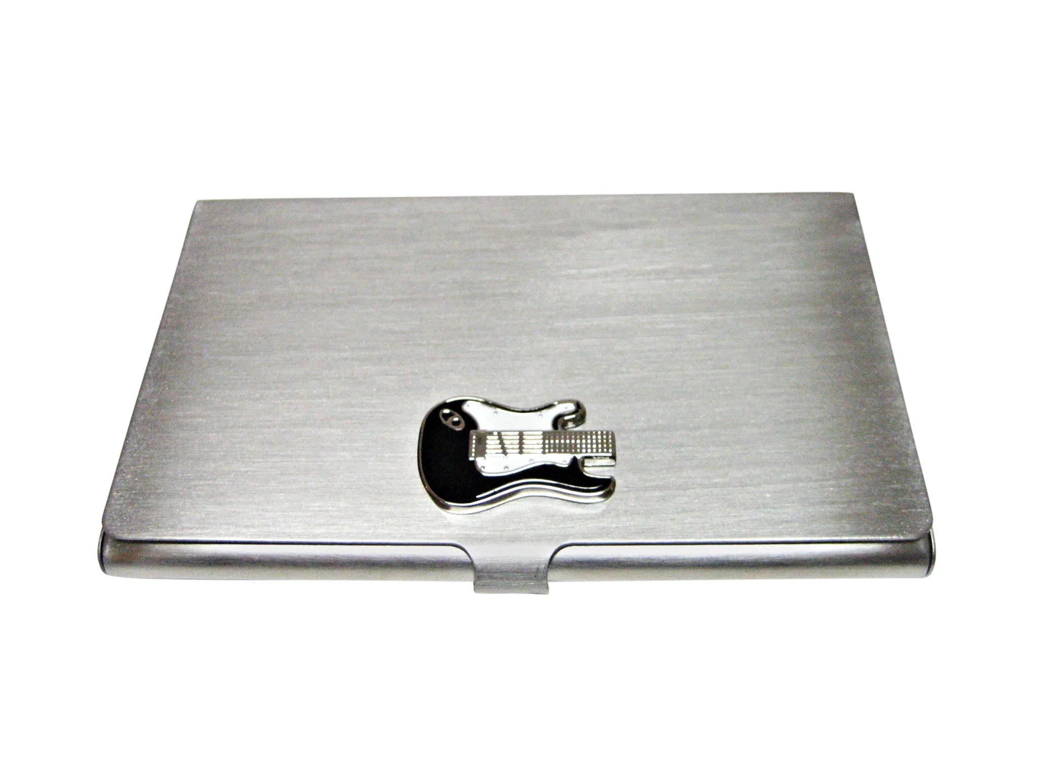 Black and White Toned Guitar Business Card Holder