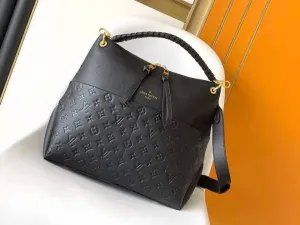 Black embossed L