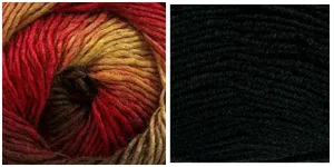 BLACK   FLAME - Embossed Phoenix Scarf KIT