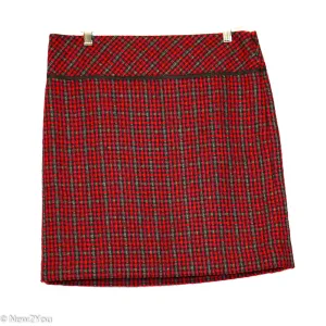Black Multicolor Tweed Skirt (Ann Taylor Loft)