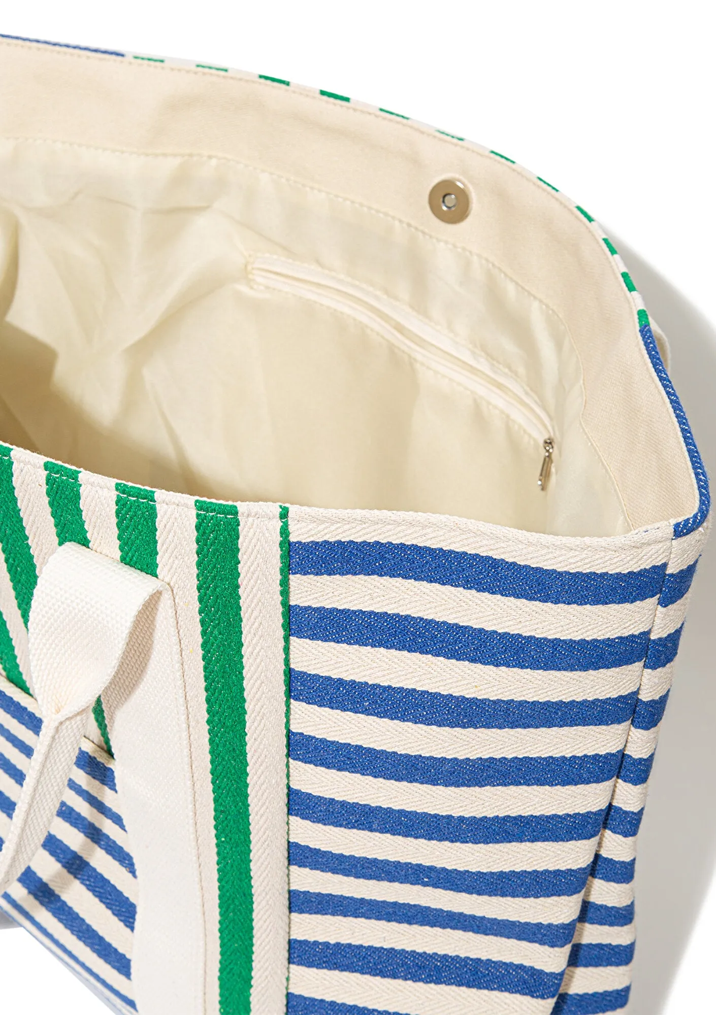 Blue Straw Bag