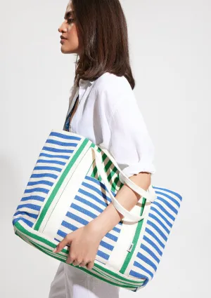 Blue Straw Bag