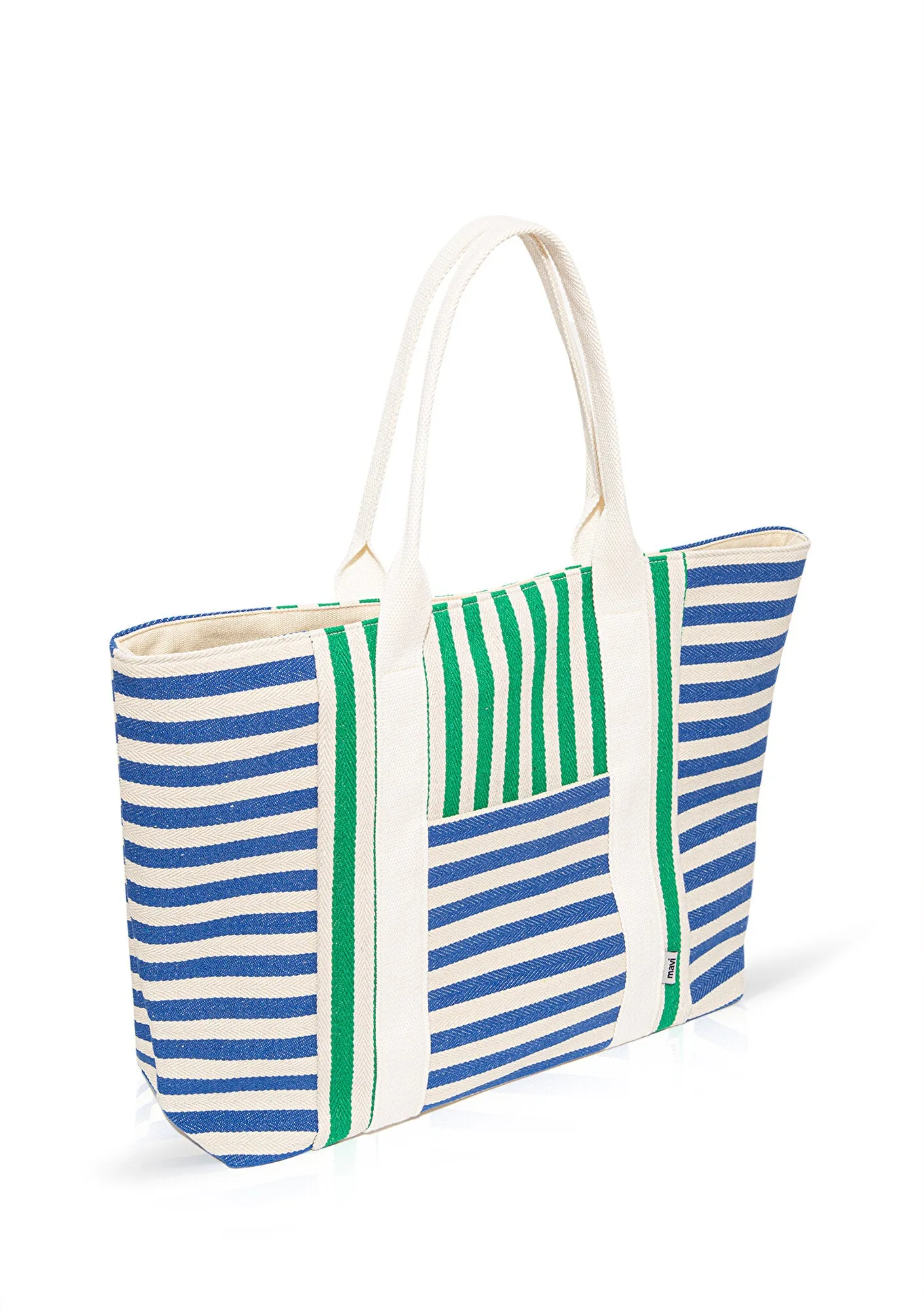 Blue Straw Bag