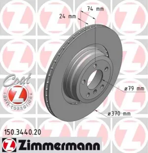 BMW Disc Brake Rear E65 E66 34216765891