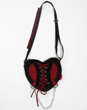 BO PEEP HEART BAG RED