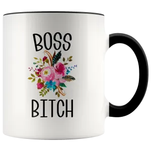 Boss Bitch Coffee Mug Like A Boss Lady Boss Babe Coworker Gifts Funny Cup
