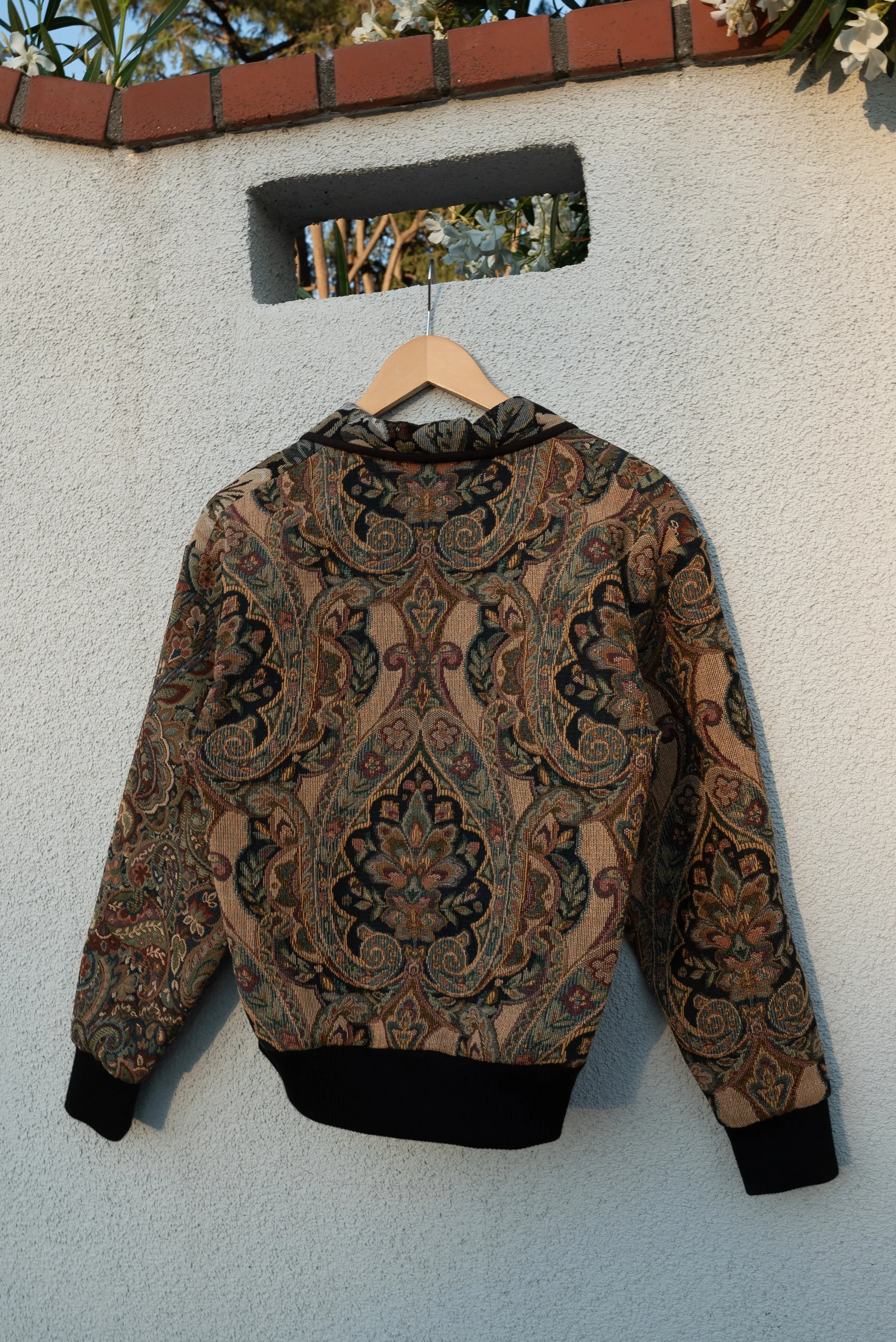 Botanical Patchwork Varsity Jacket (Medium)