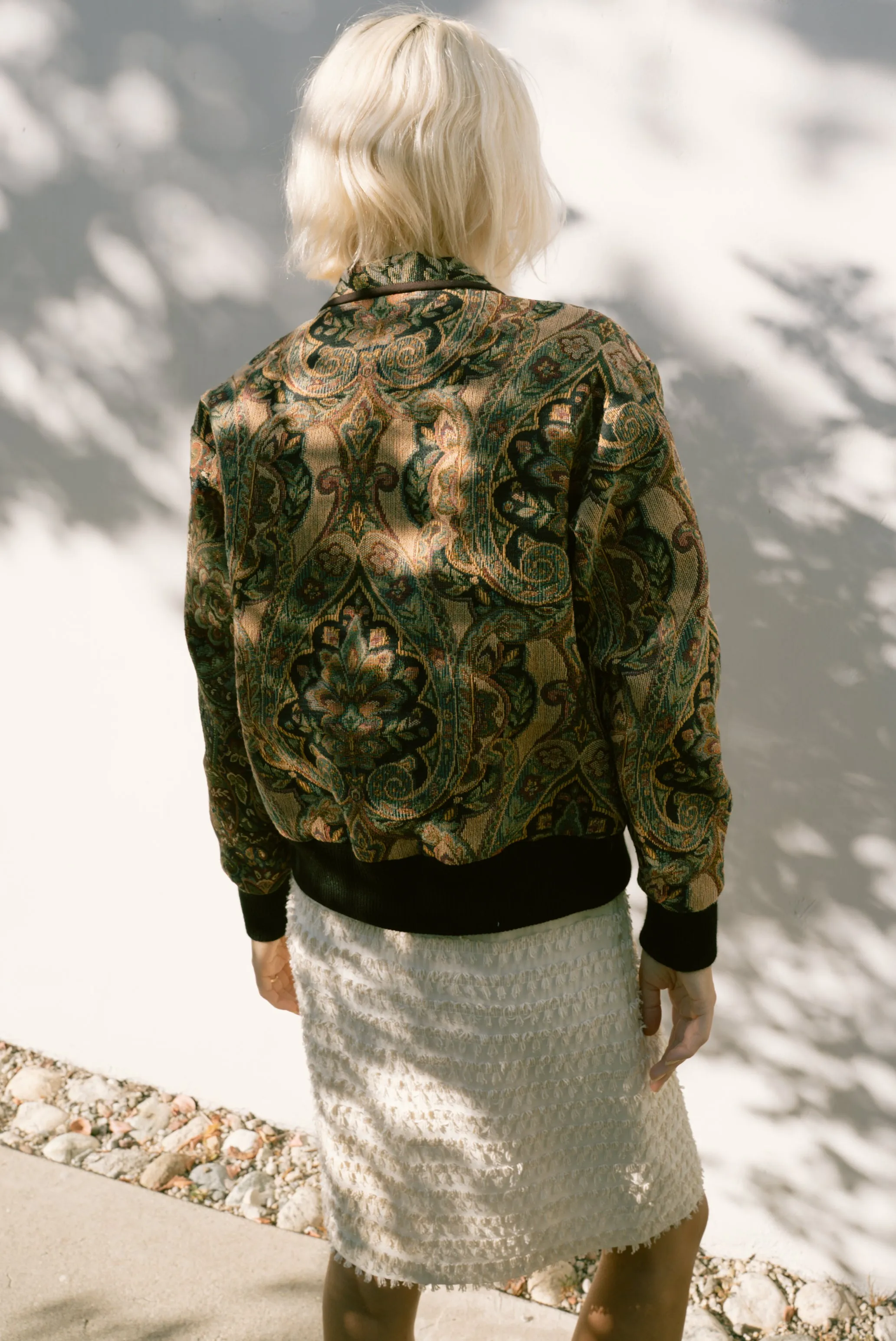 Botanical Patchwork Varsity Jacket (Medium)