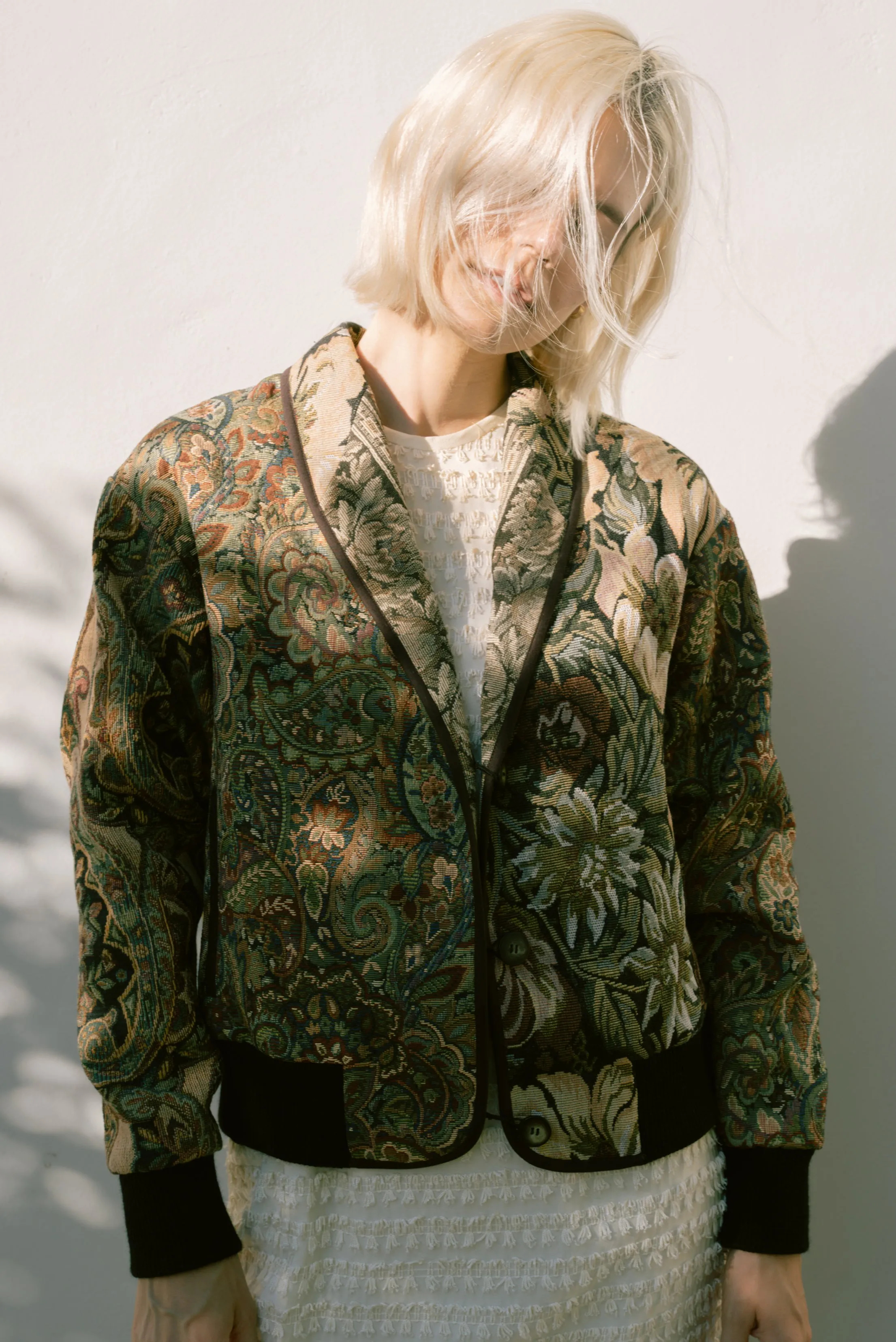Botanical Patchwork Varsity Jacket (Medium)