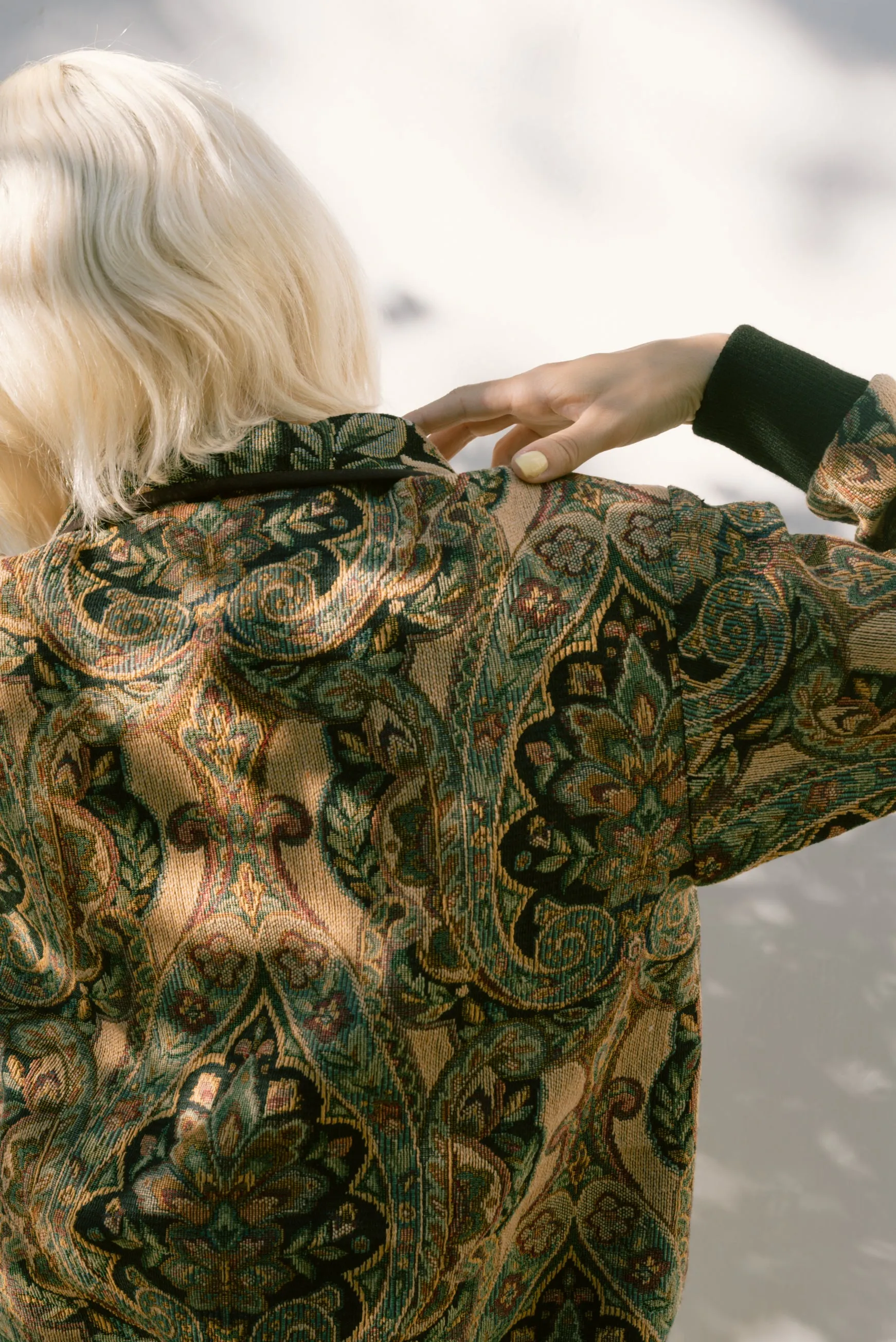 Botanical Patchwork Varsity Jacket (Medium)