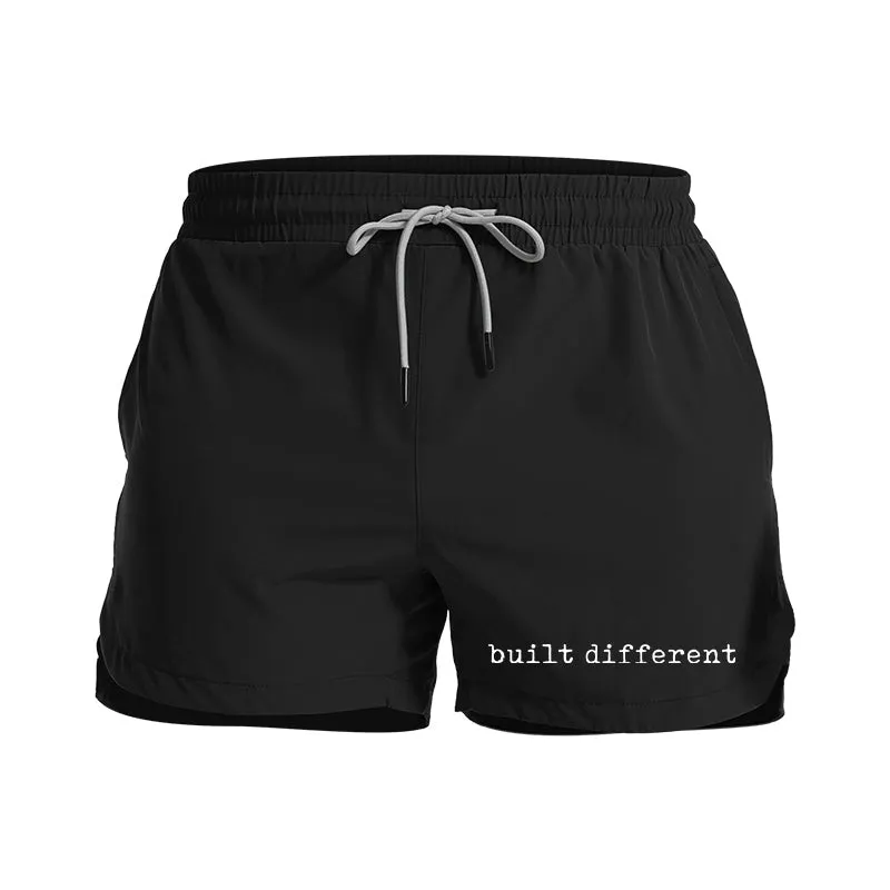 Built Different Graphic Shorts
