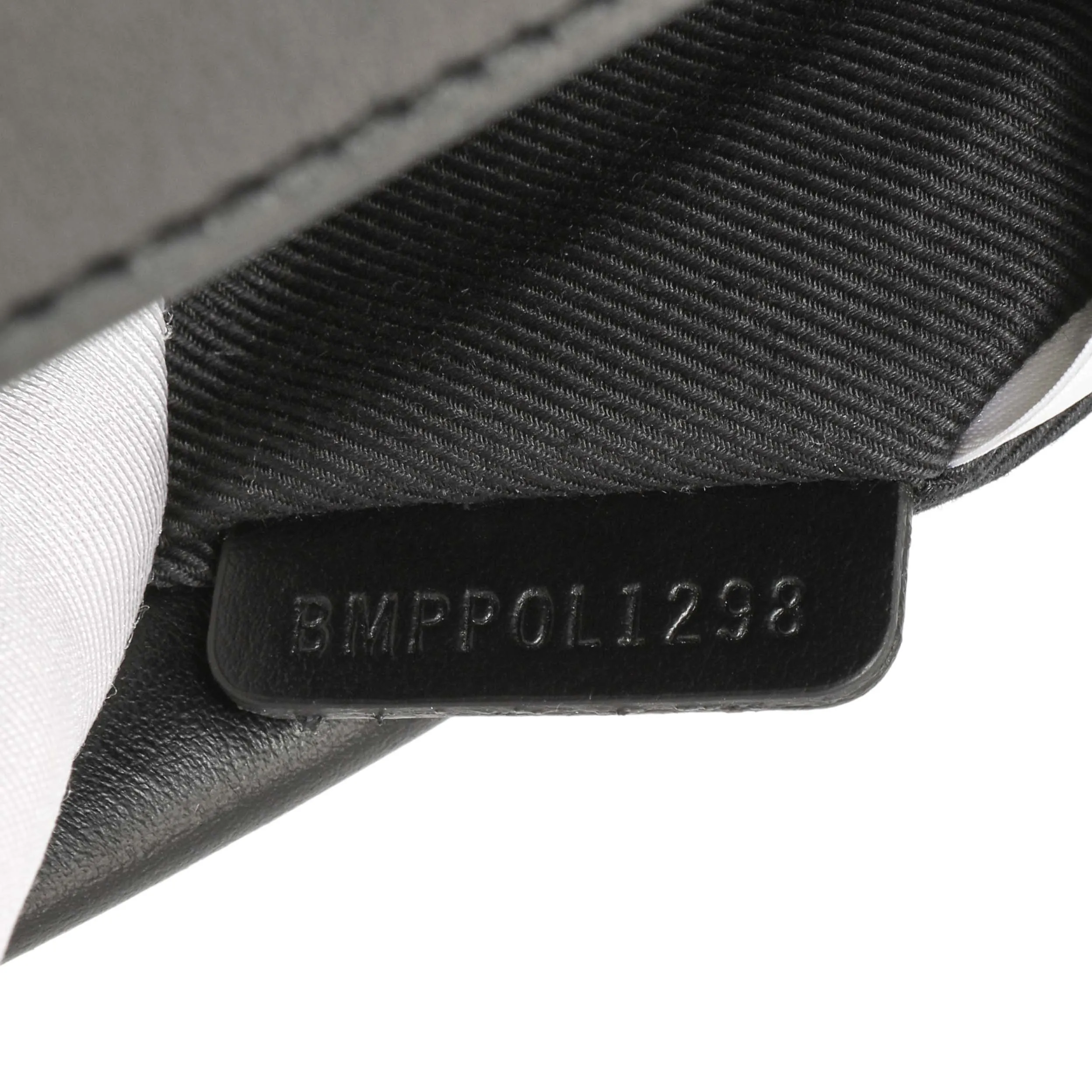 Burberry Black Calfskin Check Canvas Mini Pocket Bag