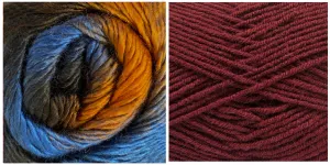 BURGUNDY   HAZEL - Embossed Phoenix Scarf KIT