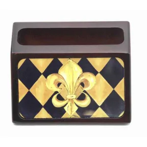Business Card Holder Fleur De Lis