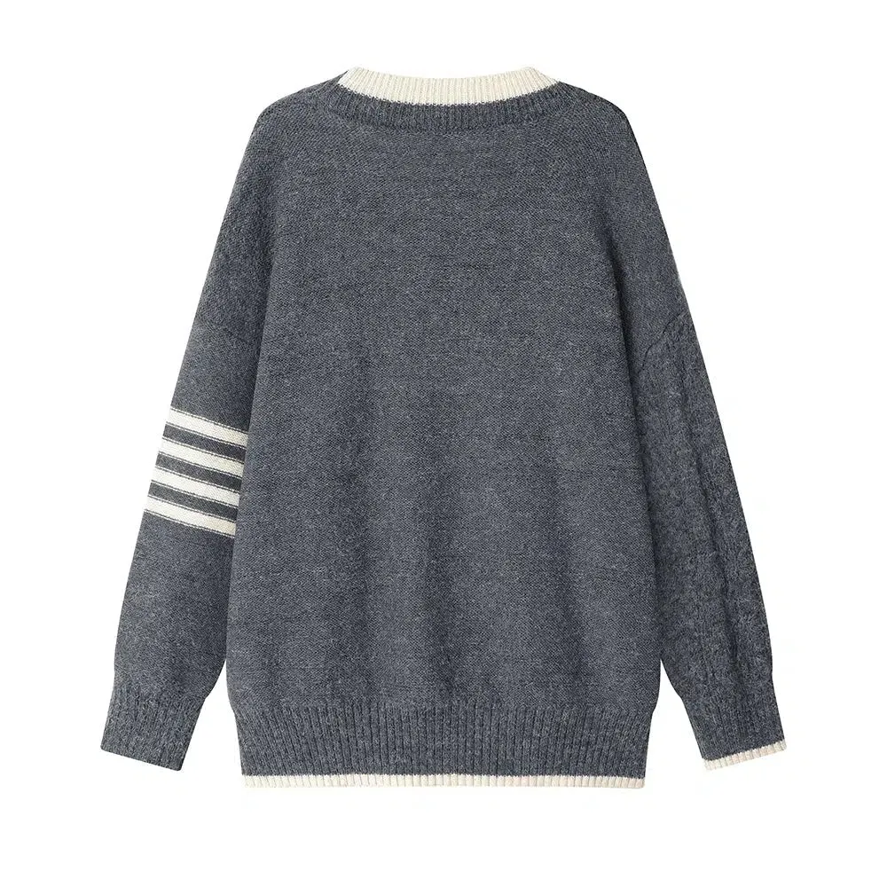 Cable Knit  Pockets Cardigan