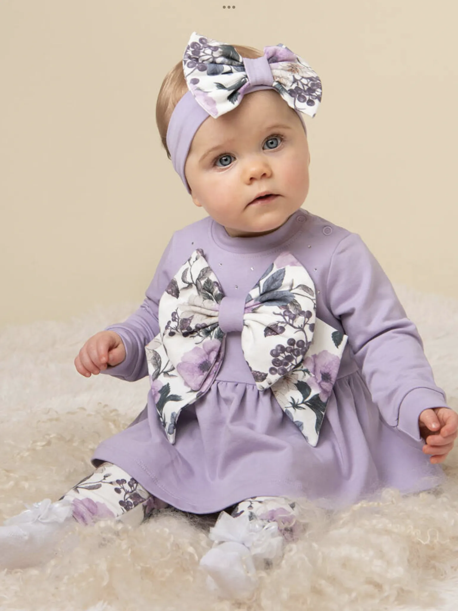 Caramelo kids purple leggings set.    08231808