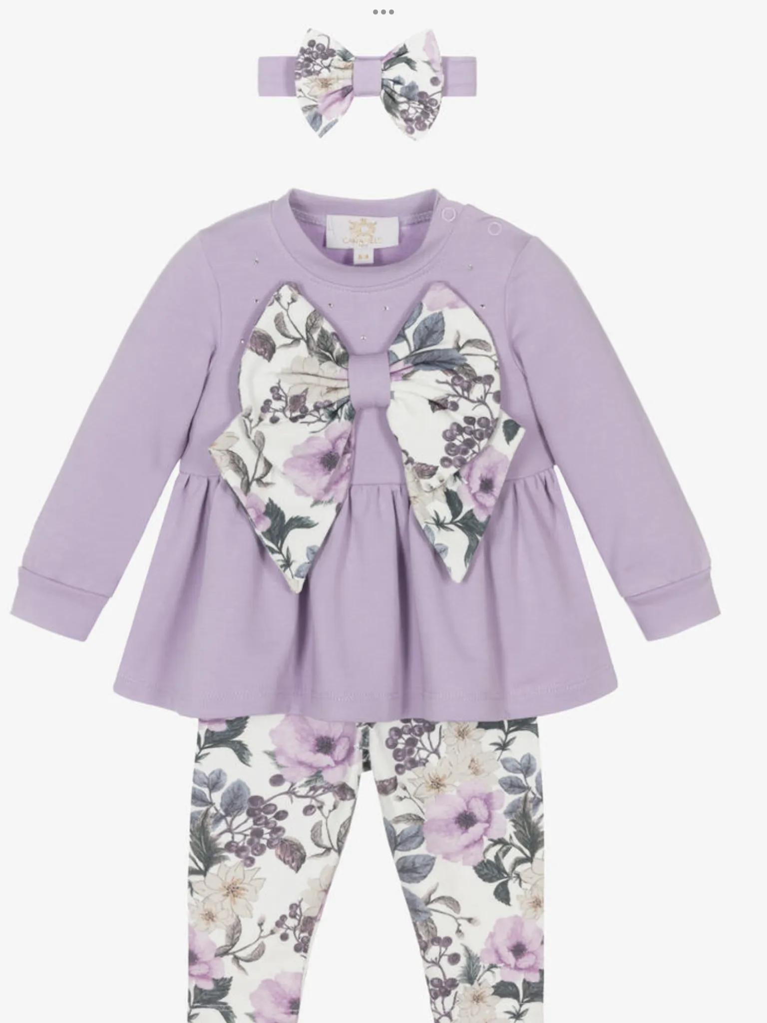 Caramelo kids purple leggings set.    08231808