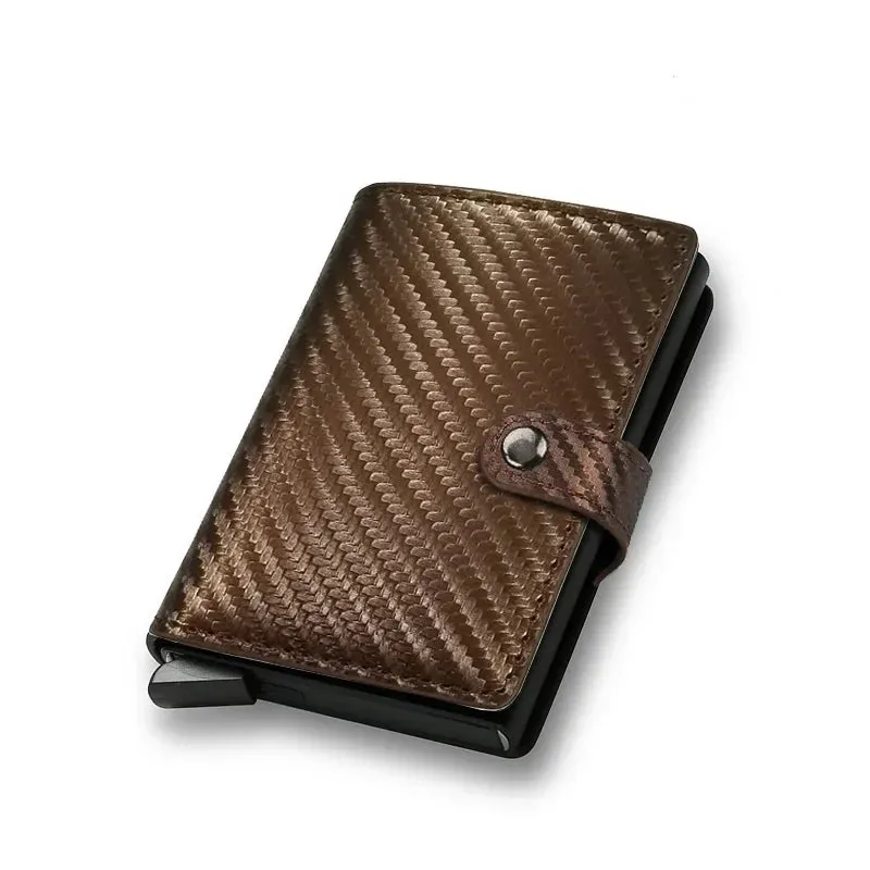 Carbon Fiber RFID Men's Card Wallet