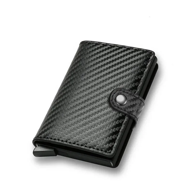 Carbon Fiber RFID Men's Card Wallet