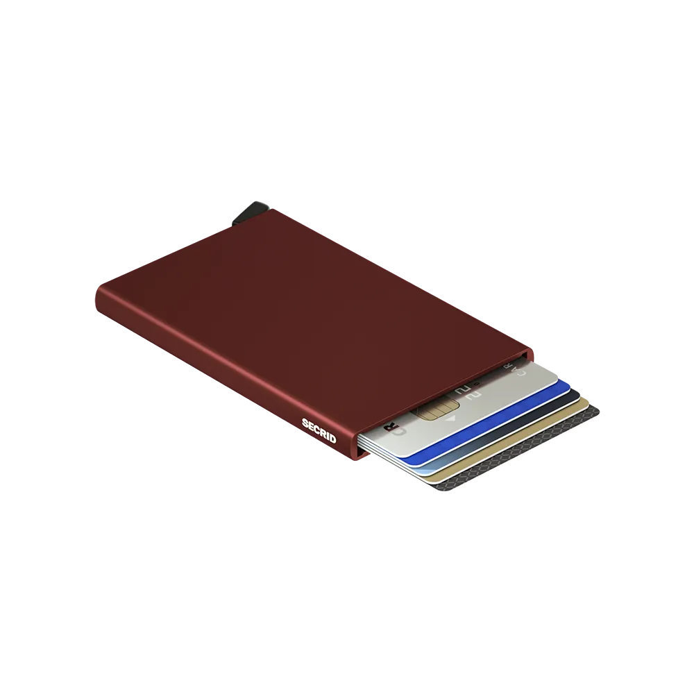 Cardprotector Aluminium Bordeaux