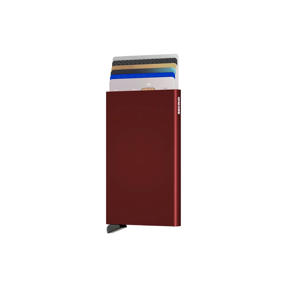 Cardprotector Aluminium Bordeaux