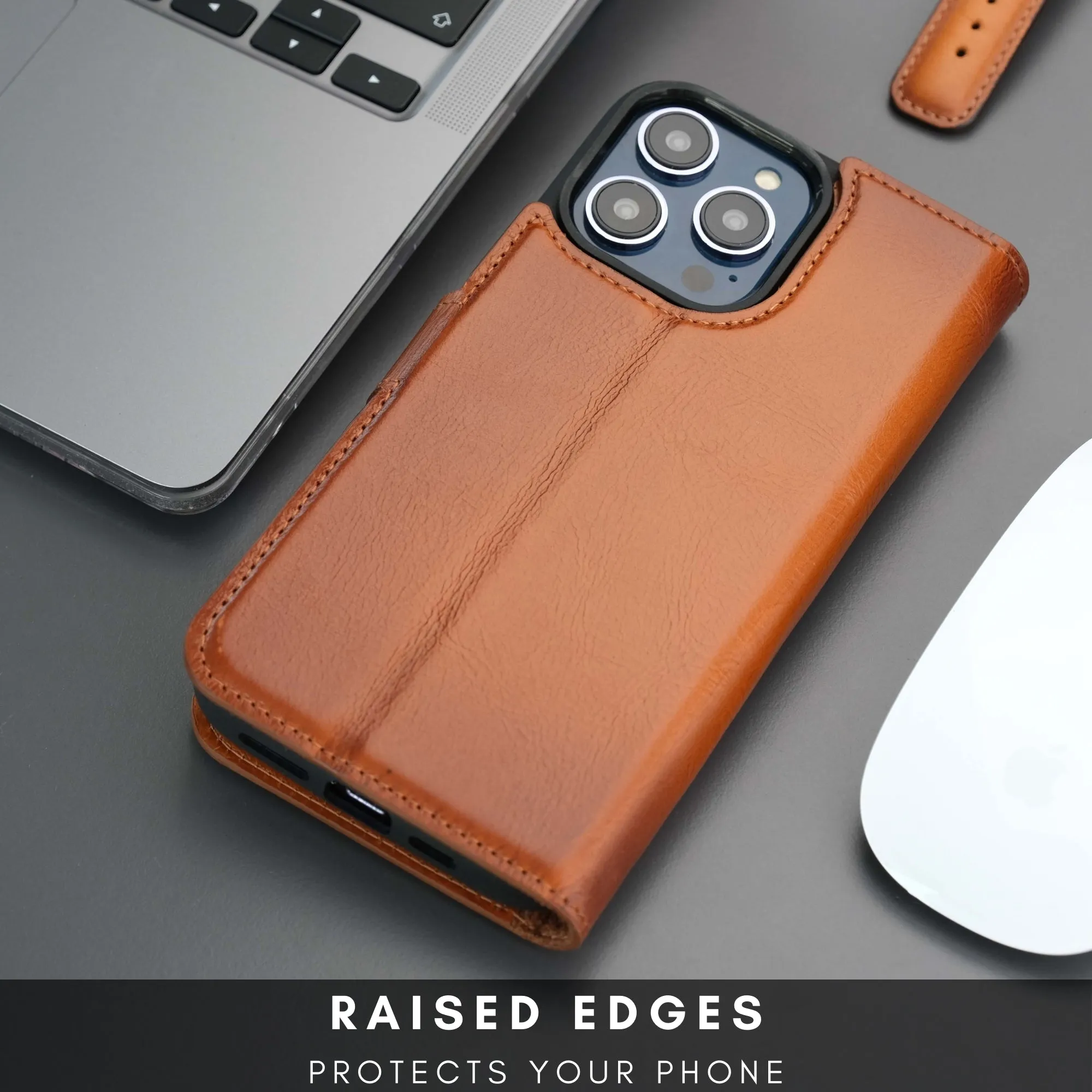 Casper iPhone 16 Pro Wallet Case Leather MagSafe
