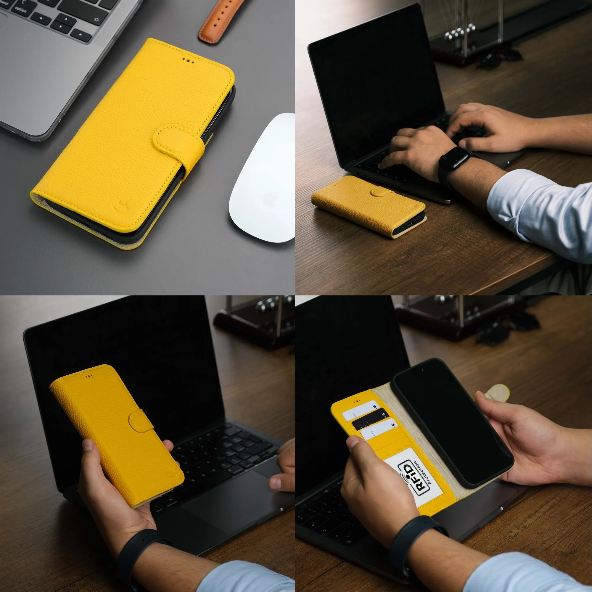 Casper iPhone 16 Pro Wallet Case Leather MagSafe
