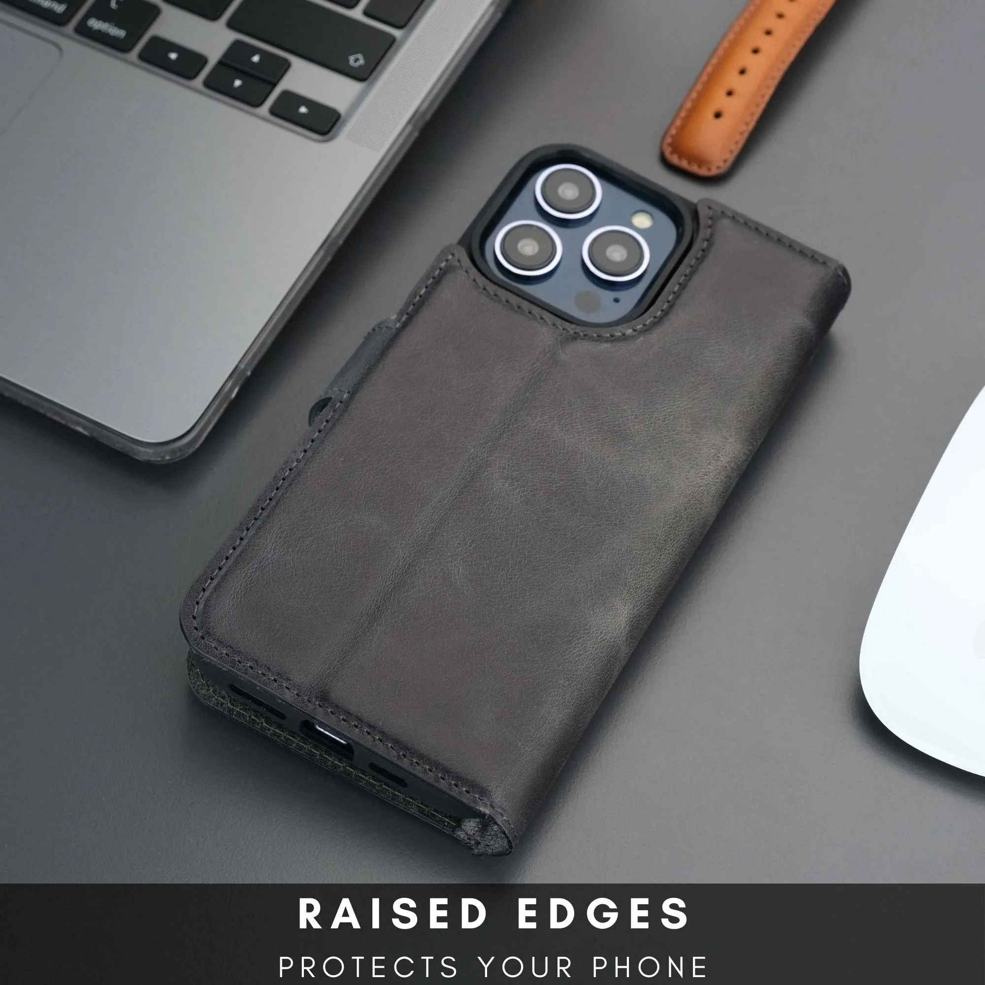 Casper iPhone 16 Pro Wallet Case Leather MagSafe