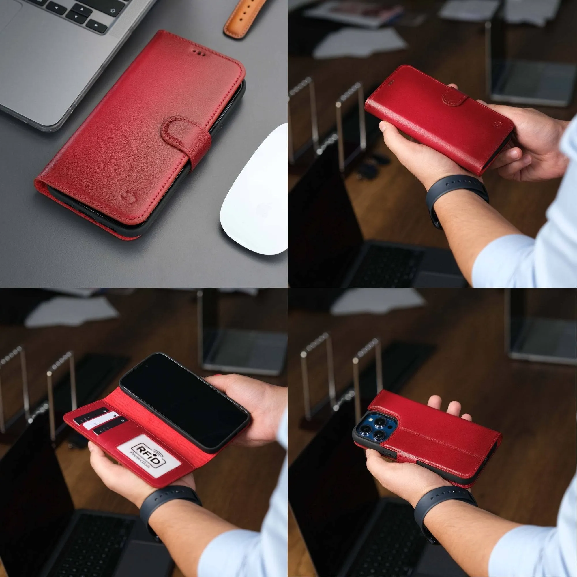 Casper iPhone 16 Pro Wallet Case Leather MagSafe