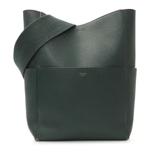 Celine Amazone Soft Grained Calfskin Sangle Bucket Bag