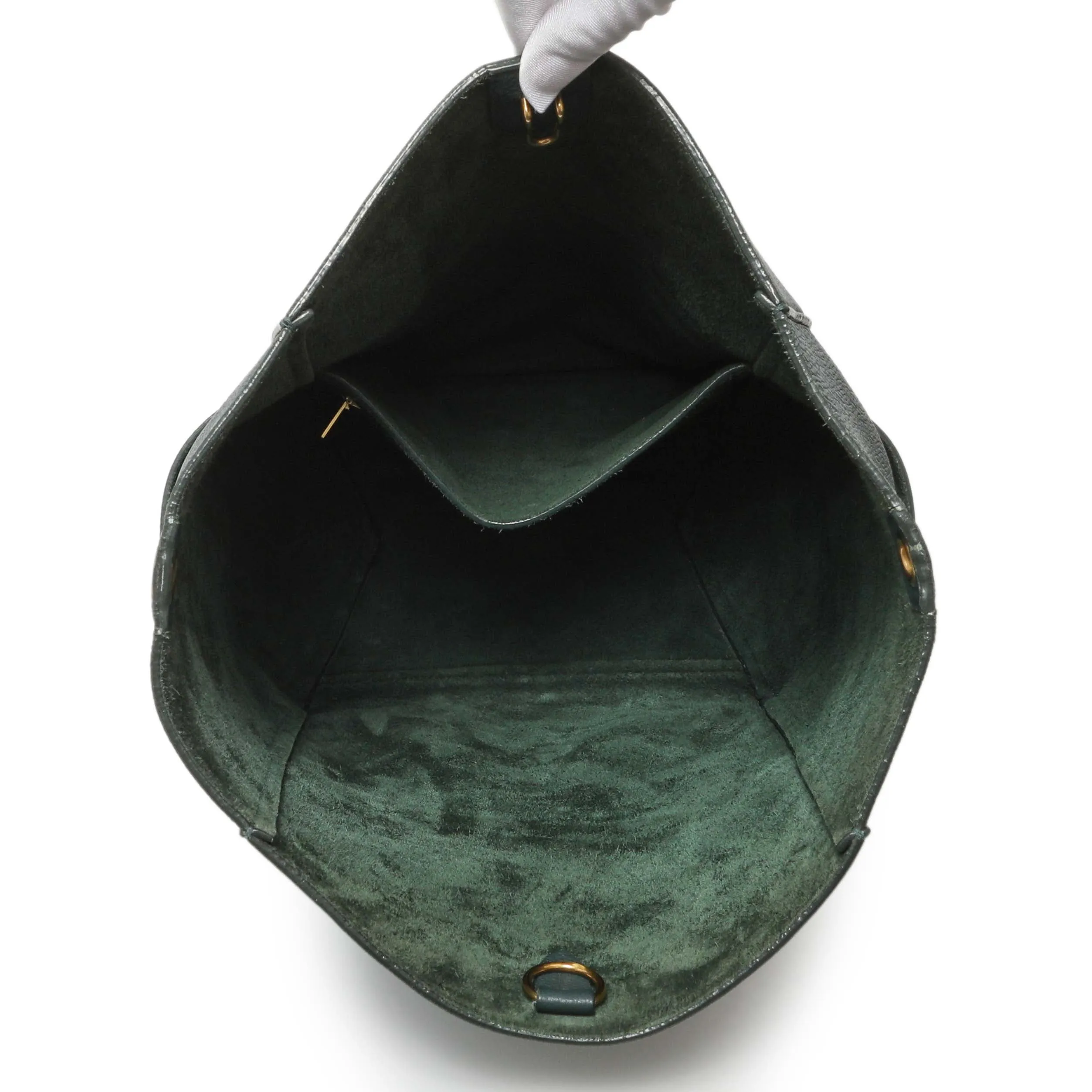 Celine Amazone Soft Grained Calfskin Sangle Bucket Bag
