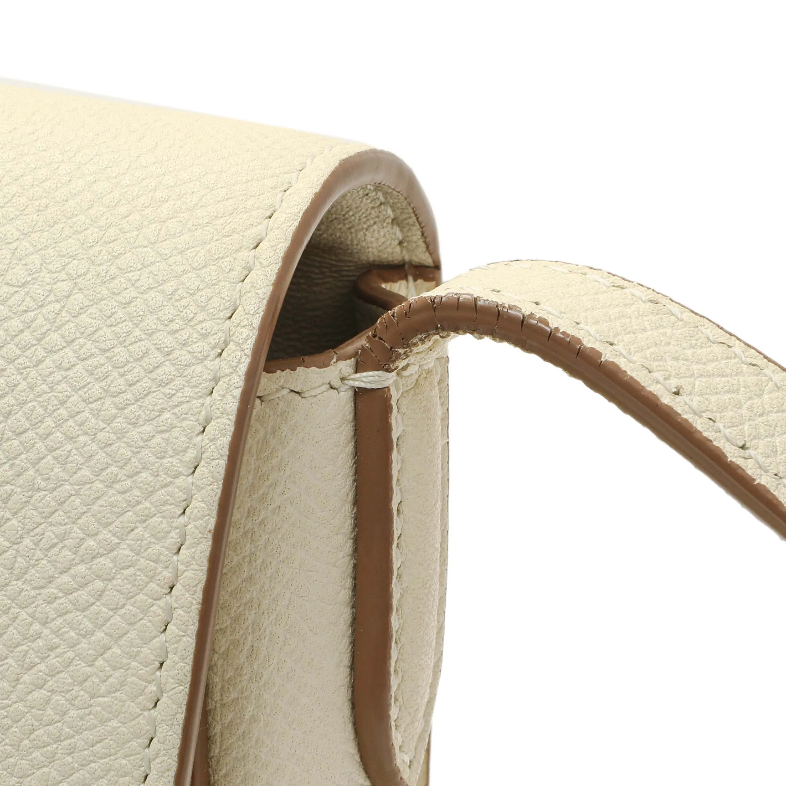 Celine Ivory Grained Calfskin Small Trotteur