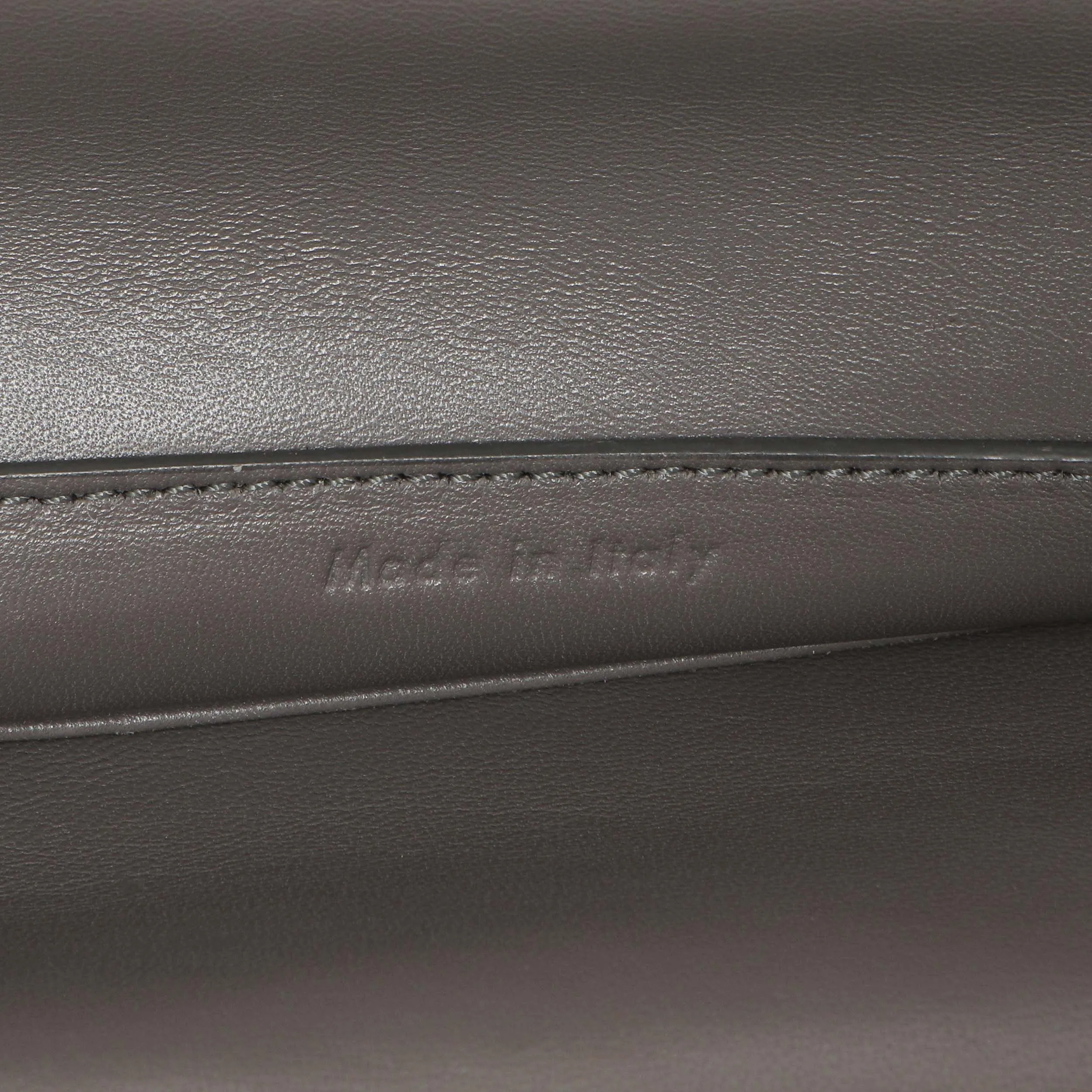 Celine Light Grey Smooth Calfskin Mini Clasp Bag