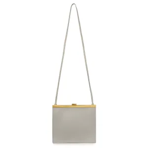 Celine Light Grey Smooth Calfskin Mini Clasp Bag