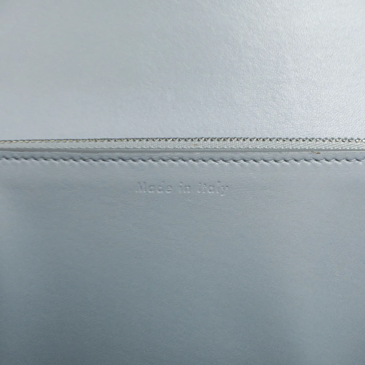Celine Pale Blue Box Calfskin Medium Classic Flap Bag