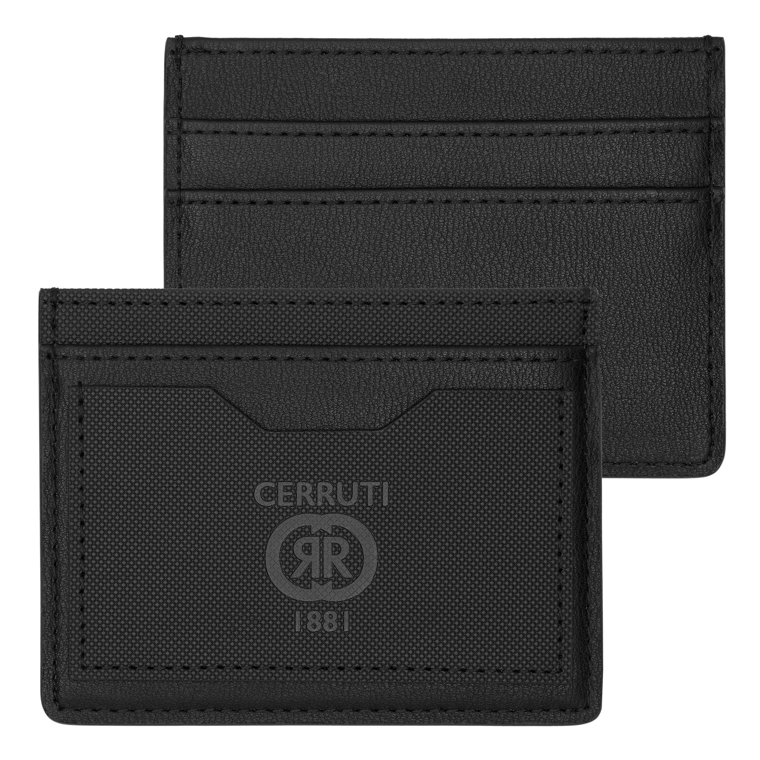 CERRUTI 1881 NPBC428A - Set Black Card holder and Ballpoint pen