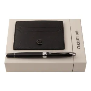 CERRUTI 1881 NPCR245A-Set CERRUTI 1881 (rollerball pen & card holder)