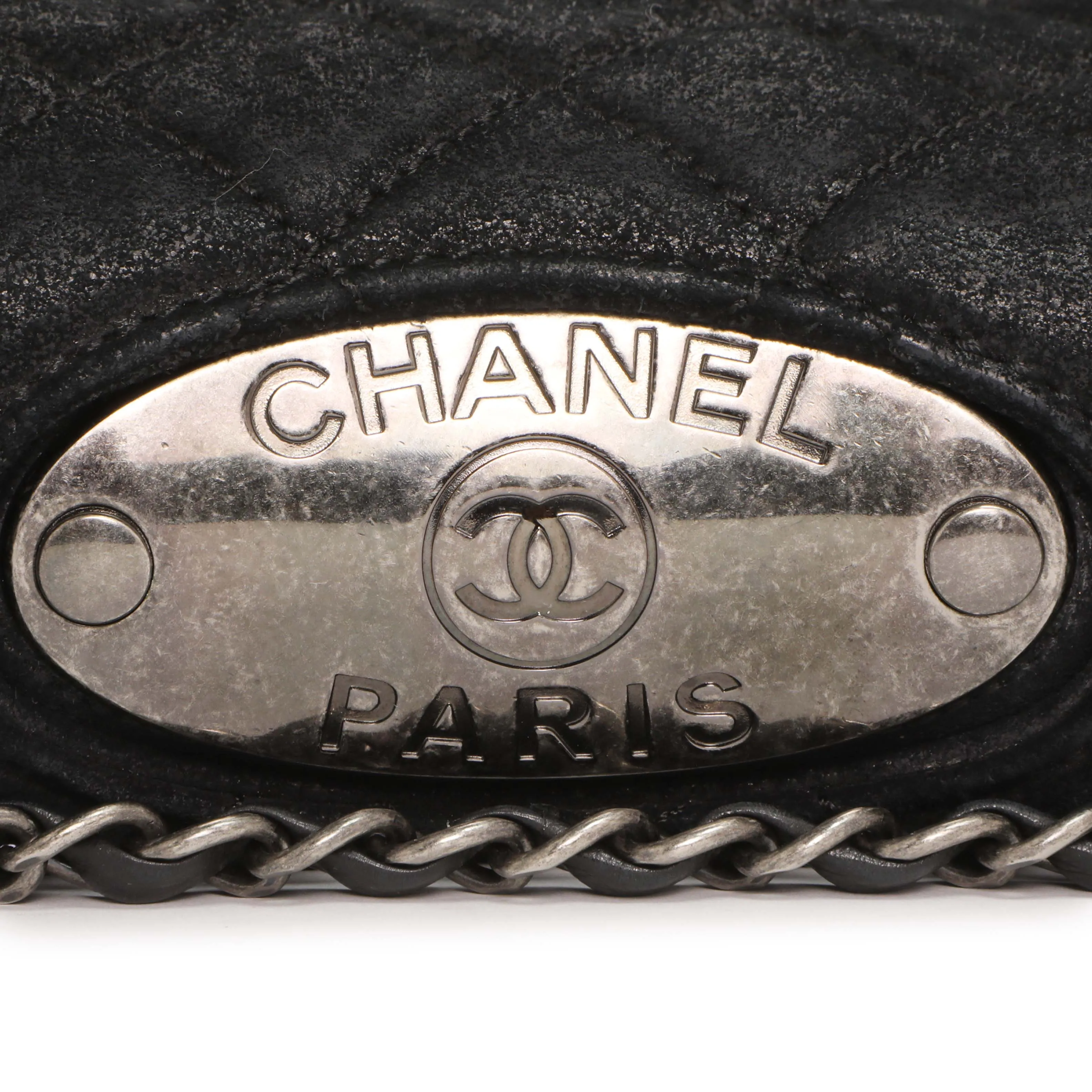 Chanel Black Cowhide Paris Dallas Double Flap