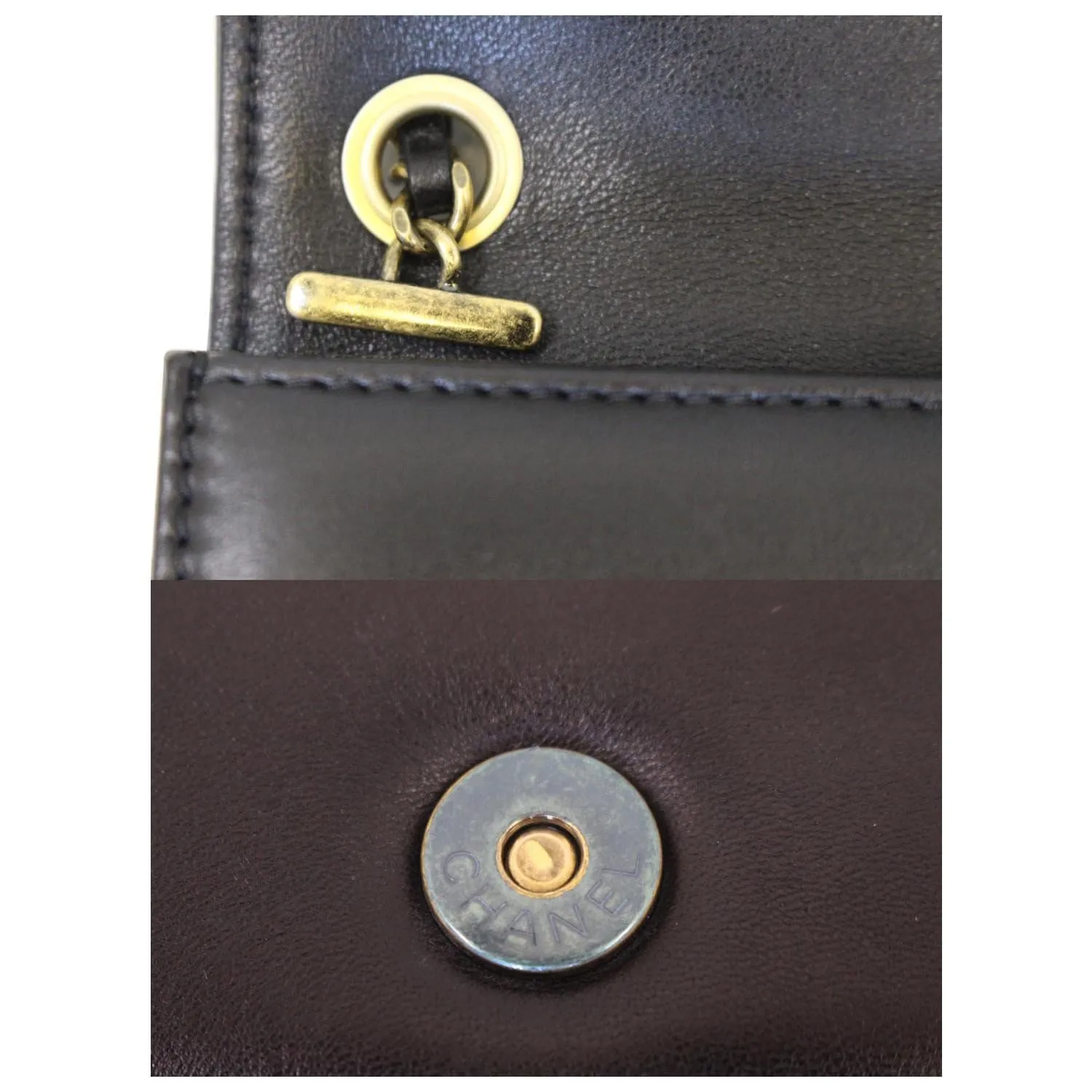 CHANEL Boy Brick Flap Black Leather Shoulder Bag