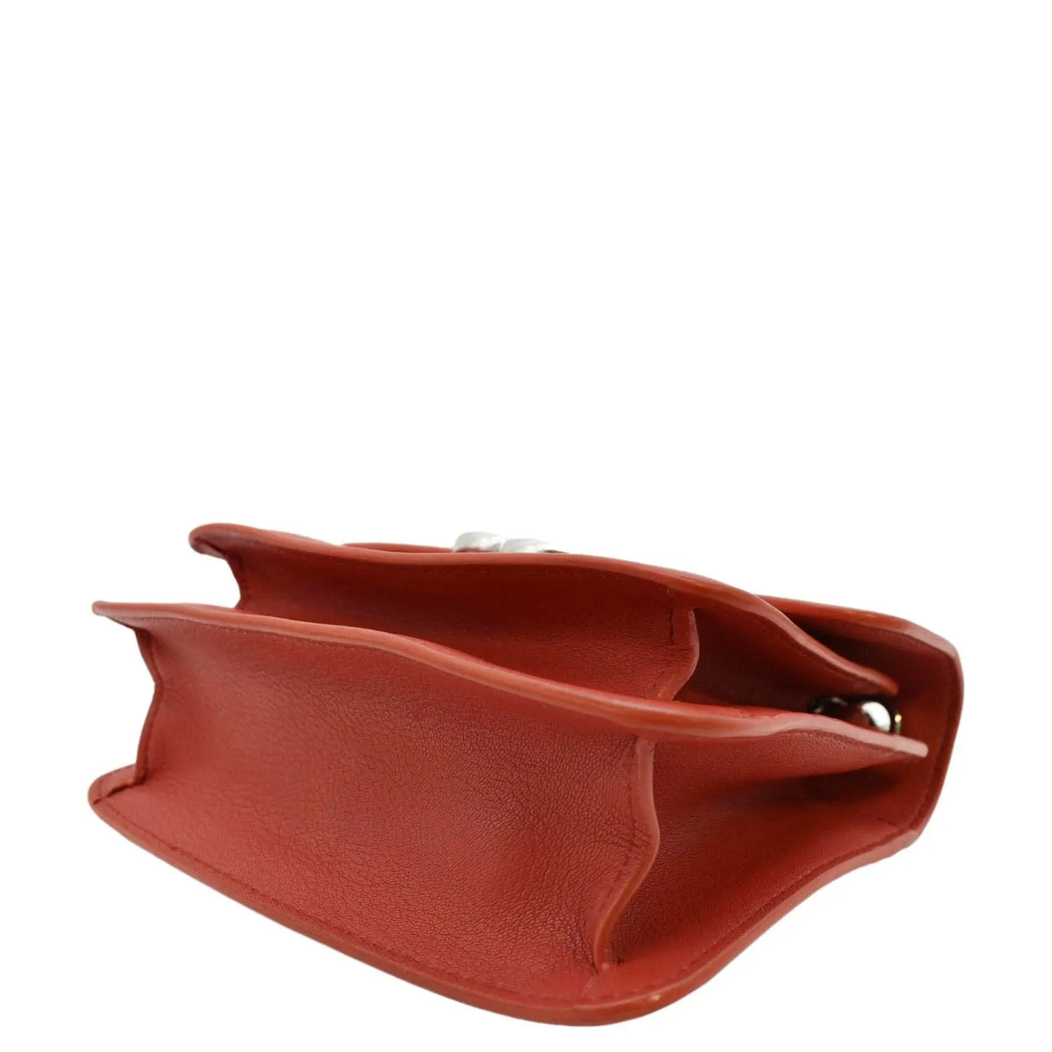 CHANEL CC Box Flap Quilted Leather Shoulder Bag Red