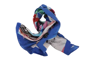 CHANEL CC MULTICOLOR SCARF WITH BOX