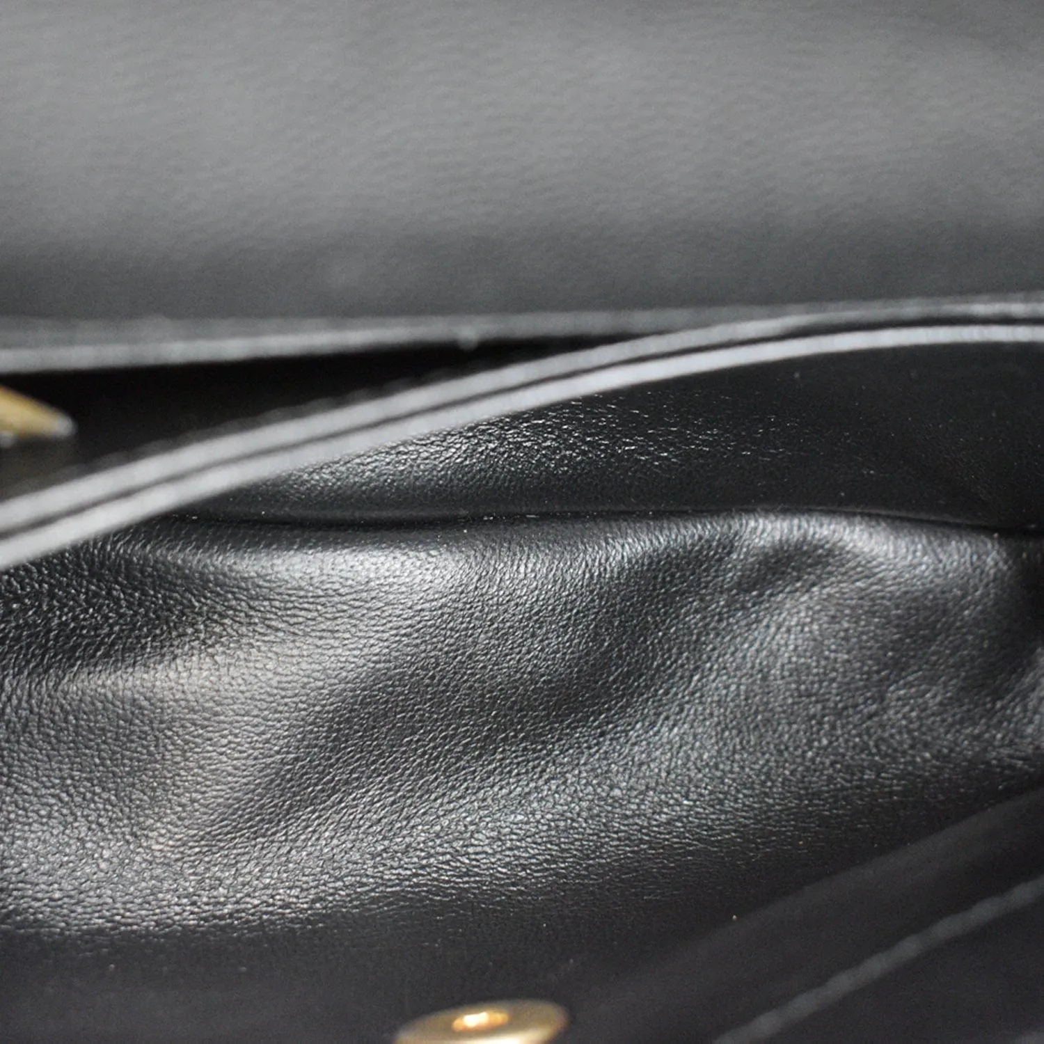CHANEL Coco Mini Top Lizard Handle Caviar Leather Shoulder Bag Black
