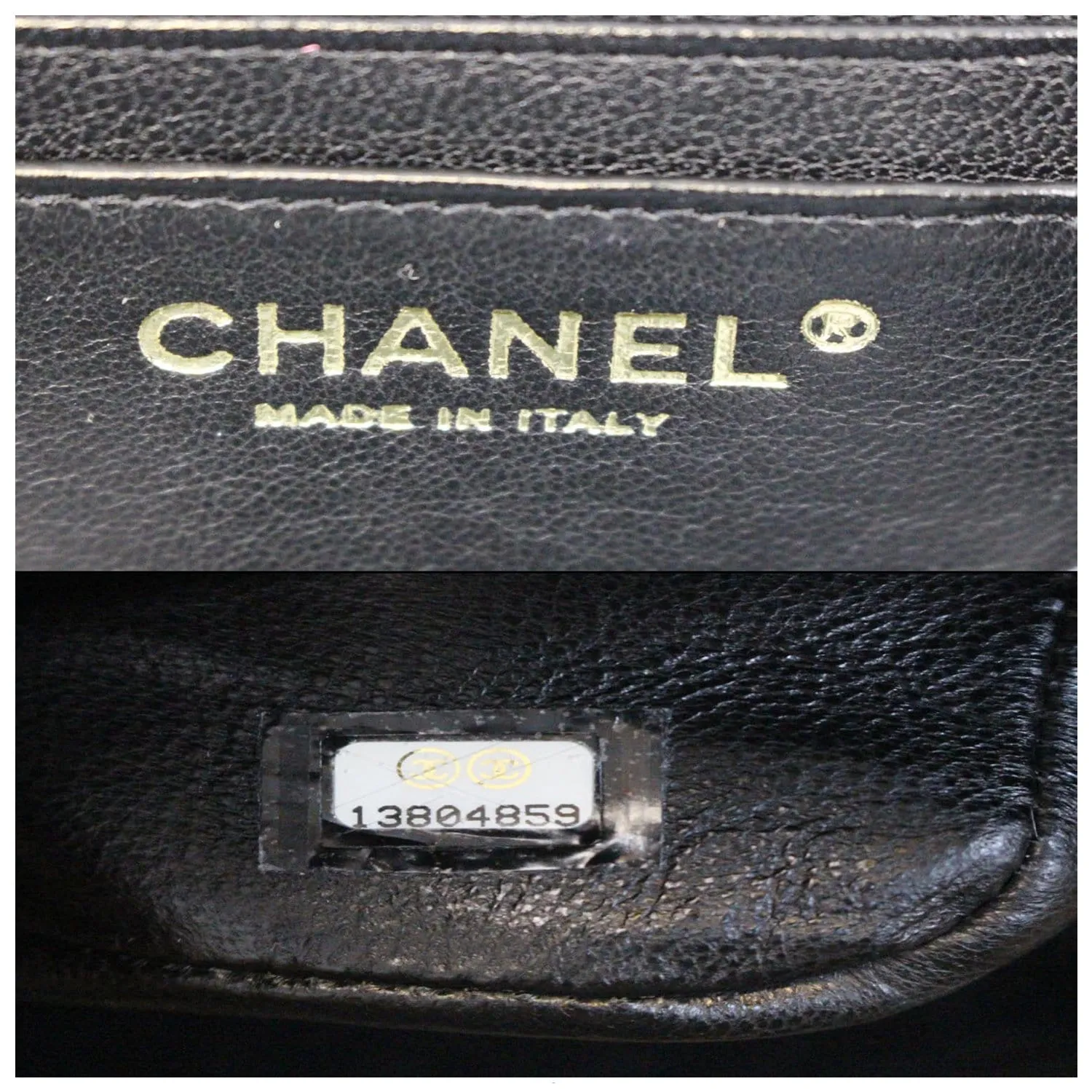 CHANEL Maxi Jumbo Classic Flap Caviar Leather Shoulder Bag Black