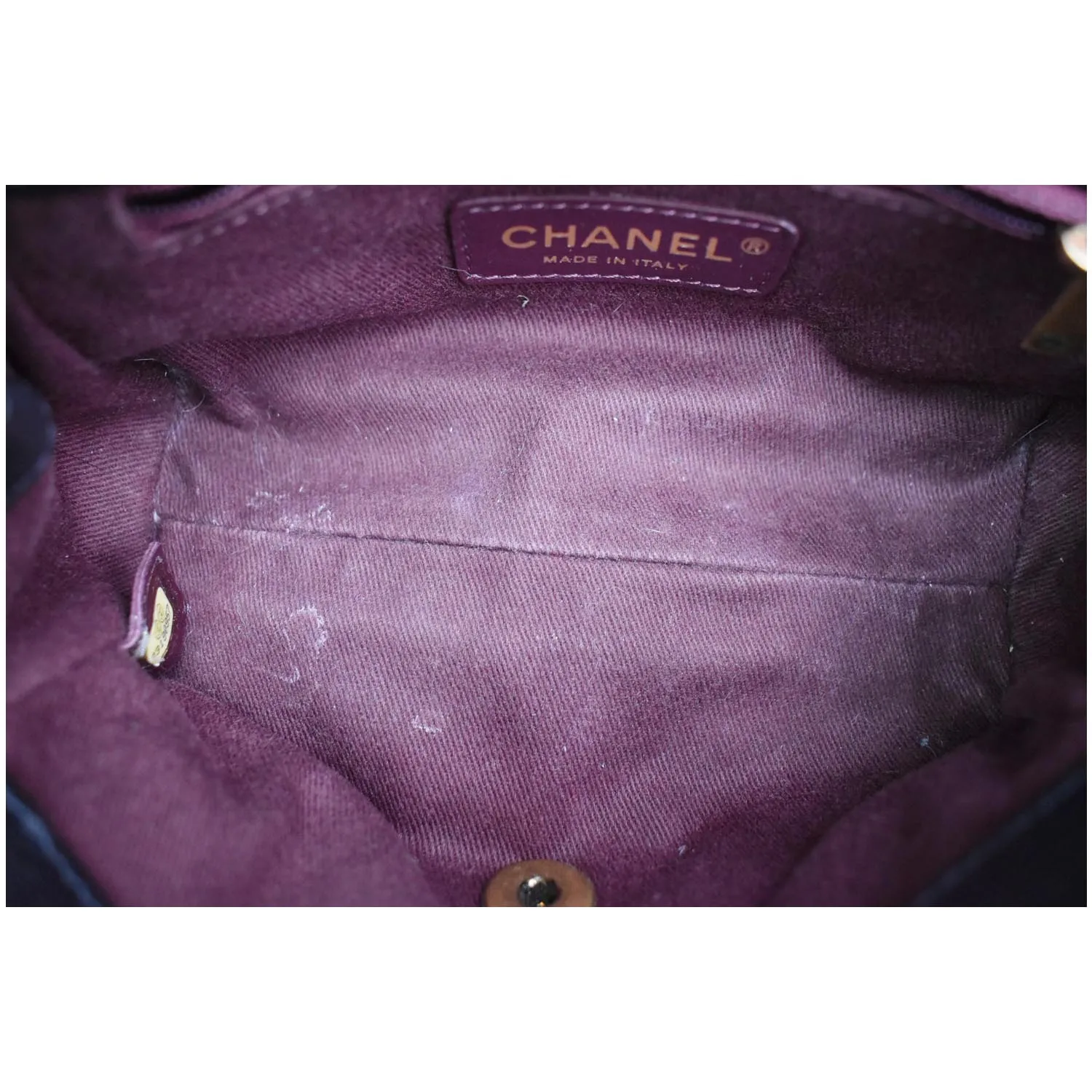 CHANEL Mini Trapezio Flap Quilted Sheepskin Leather Crossbody Bag Black