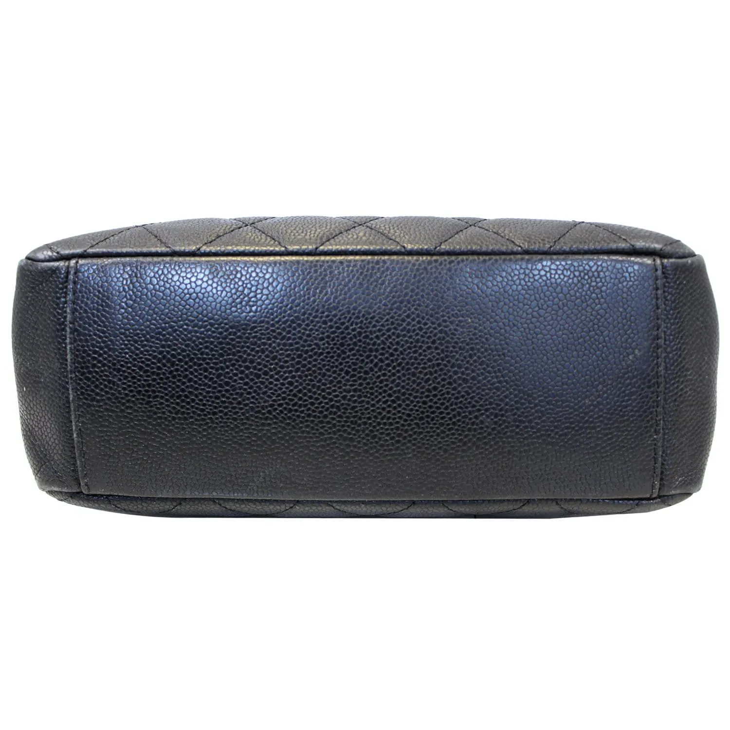CHANEL PST Petit Shopping Caviar Leather Tote Bag Black
