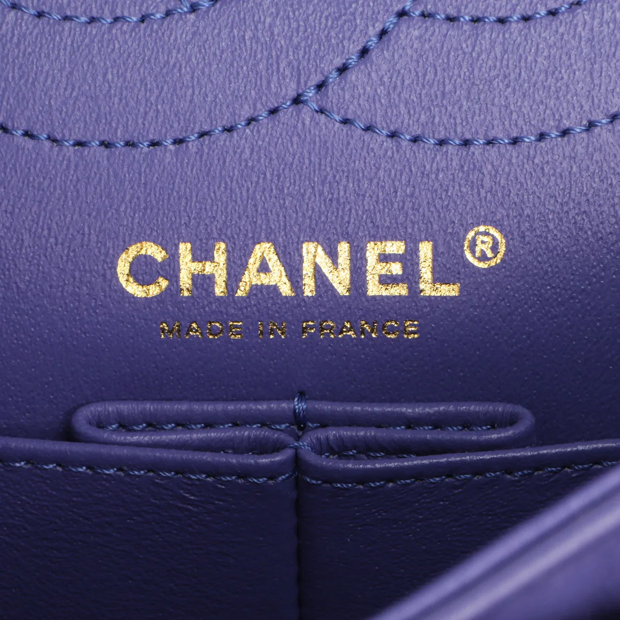 Chanel Purple Quilted Aged Calfskin 2.55 Reissue Double Flap 225