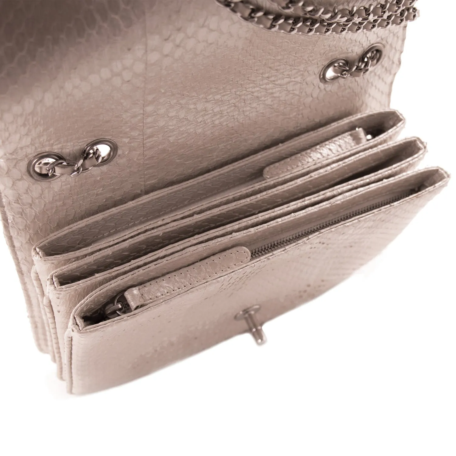 Chanel Python Mini Flap Bag