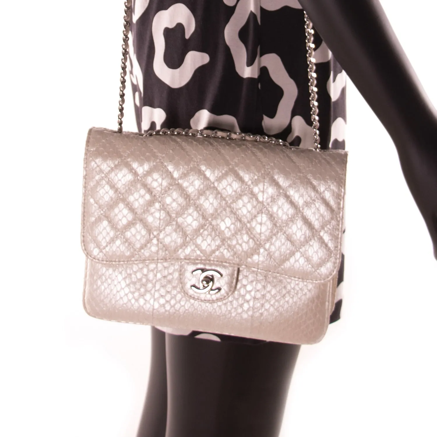 Chanel Python Mini Flap Bag