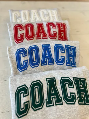 Cheer Highschool Coach Embossed Customized Sweatshirts